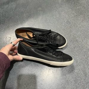 Frye black leather sneakers